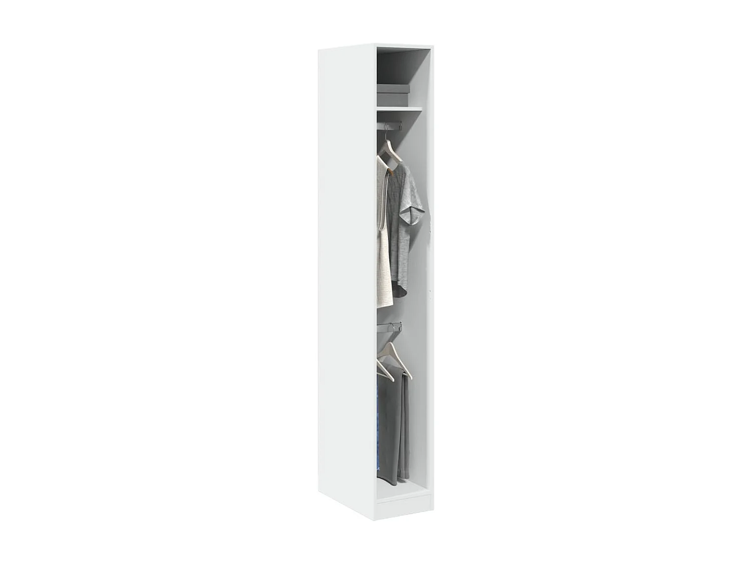 Garde-robe Blanc 30x50x200 cm Bois d'ingénierie