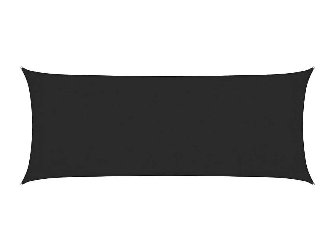 Voile d'ombrage 160 g/m² Noir 2x5 m PEHD