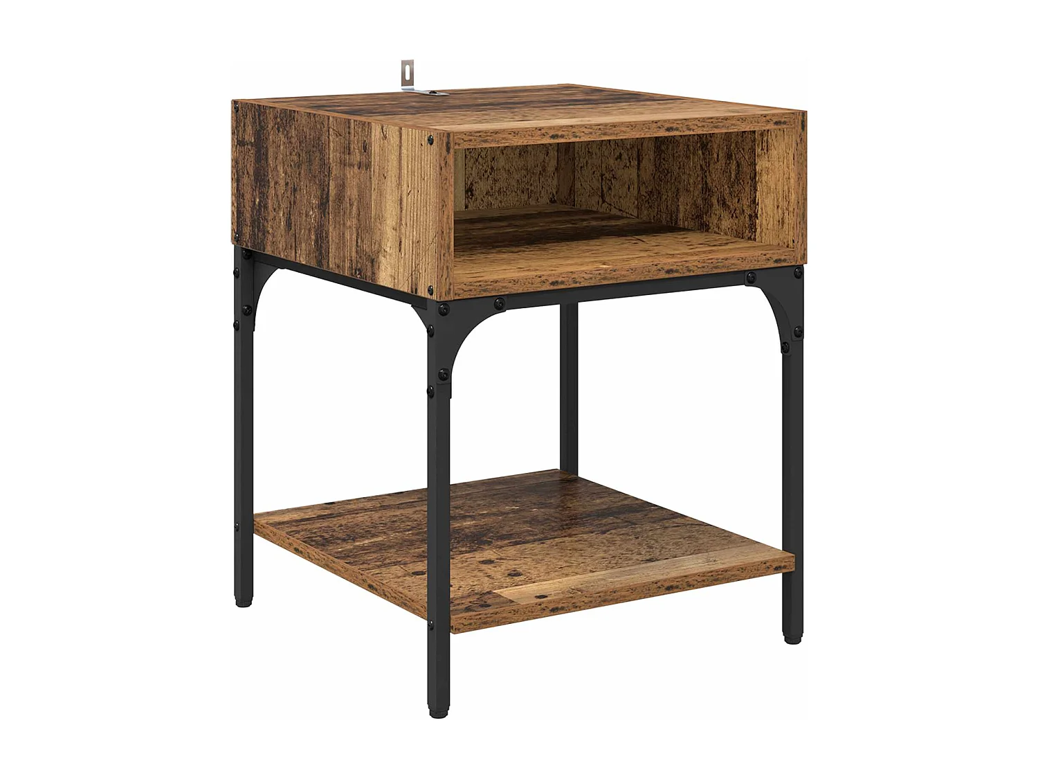 Table de chevet Bois ancien 40 x 40 x 50 cm Bois d'ingénierie