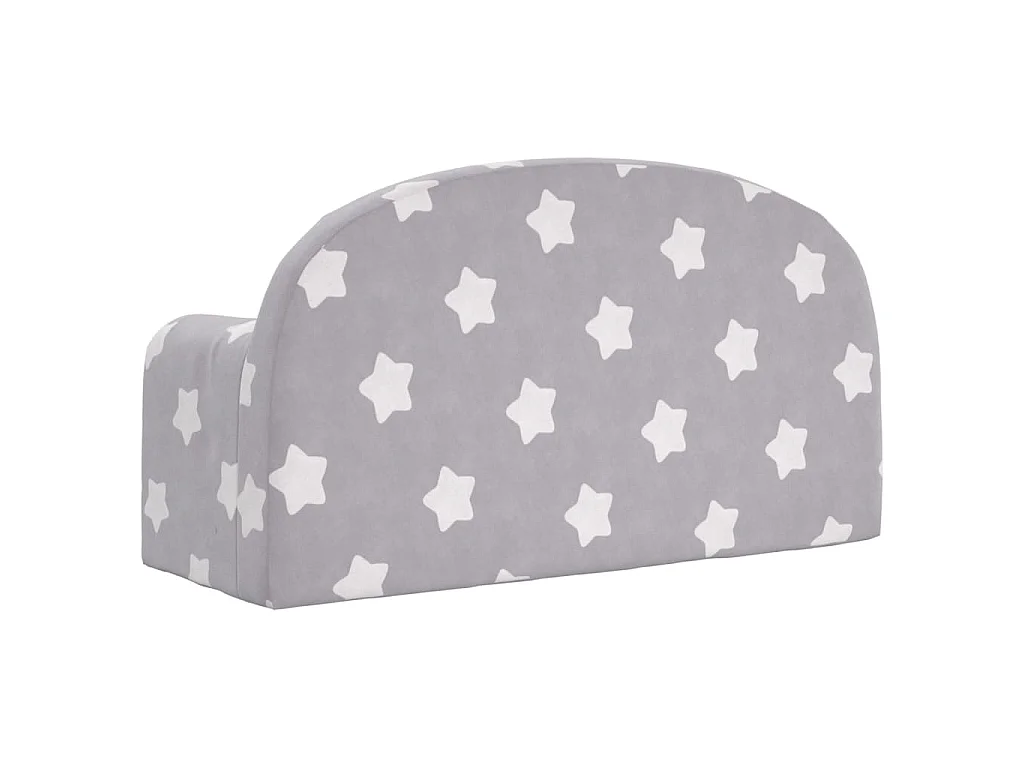 Canapé d'angle droit 3 places convertible avec rangement en velours gris clair LUNA