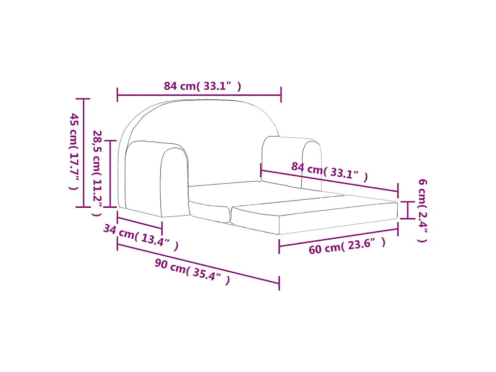 Canapé d'angle droit 3 places convertible avec rangement en velours gris clair LUNA