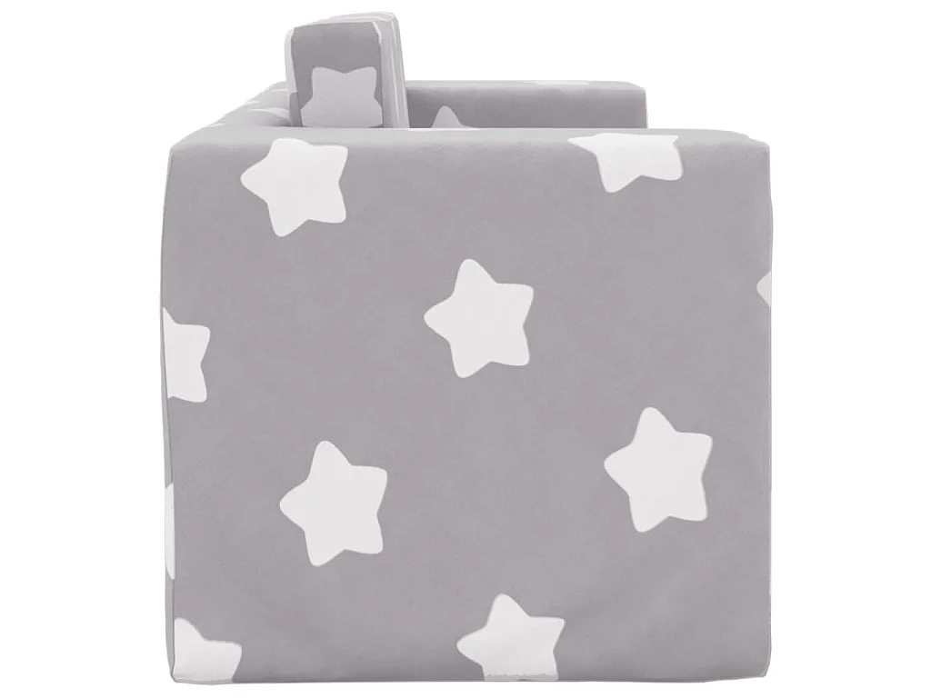 Canapé d'angle gauche 3 places convertible avec rangement en velours gris clair LUNA