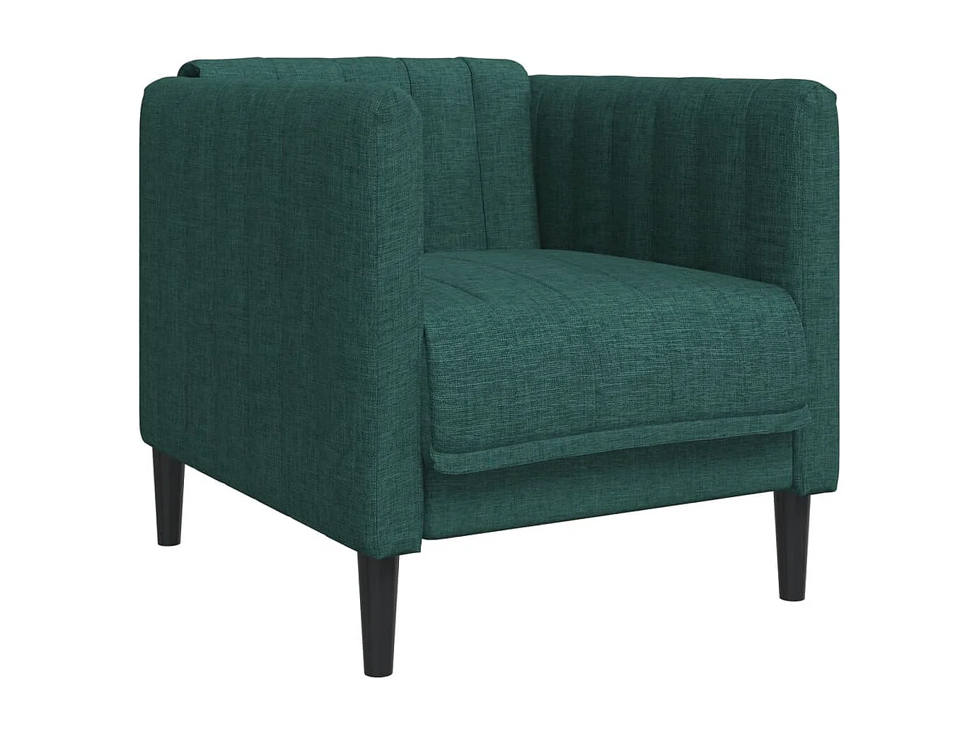 Fauteuil vert foncé tissu