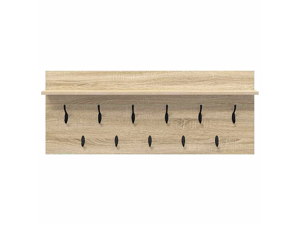 Perchero de pared de roble