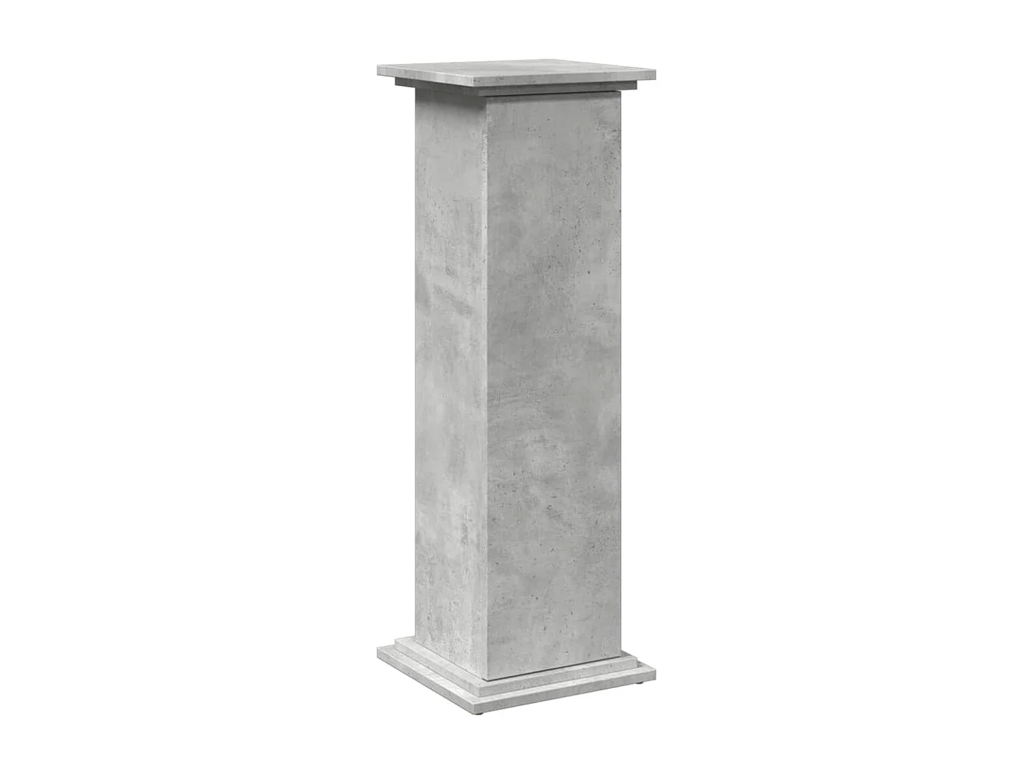 Piédestal avec rangement gris béton 31x30x90 cm bois ingénierie