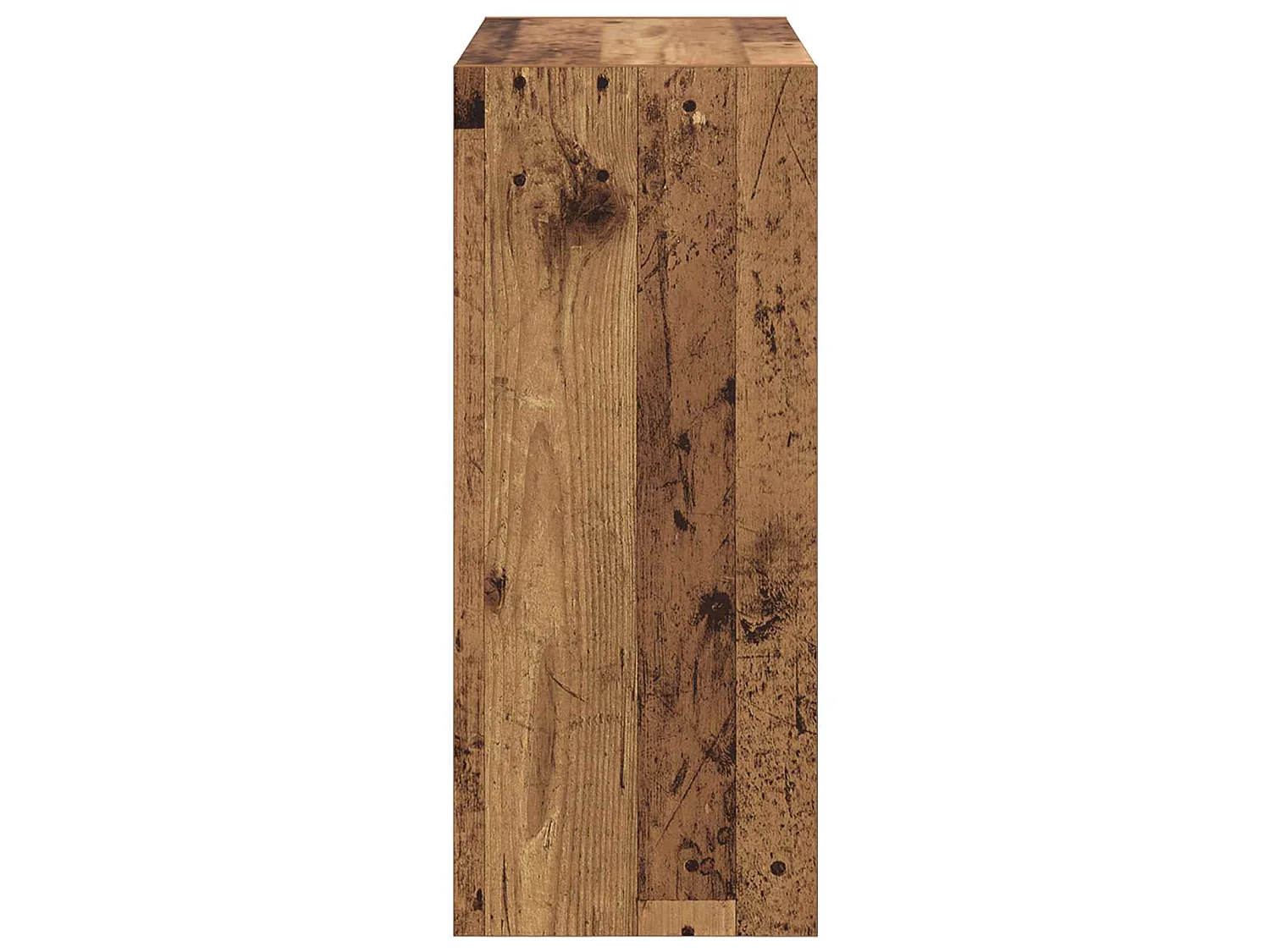 Librería de 2 niveles de tablero de madera, 60 × 30 × 72 cm