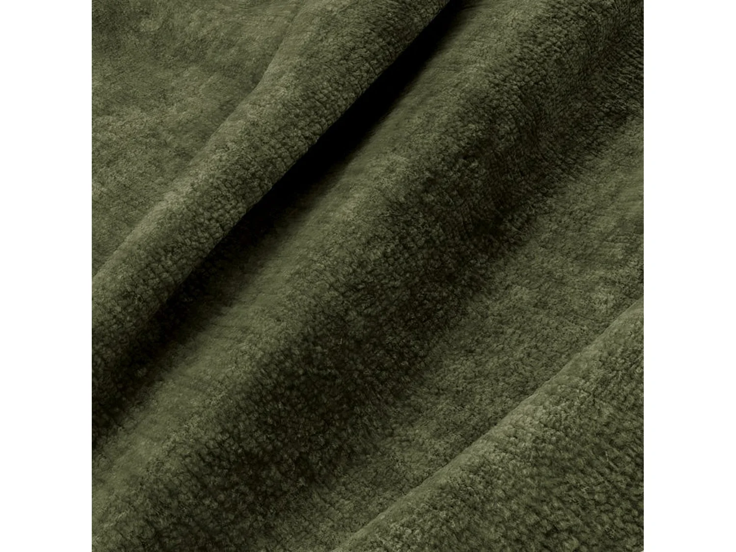 Fauteuil LOMI en Velours gaufré Vert vintage