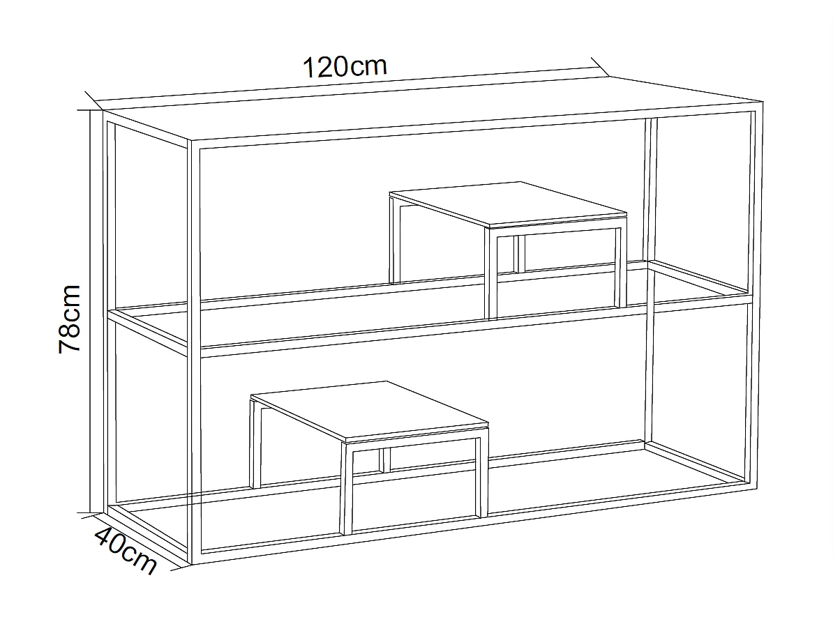Console métal gold plateau transparent 120x40x78 cm ROMY