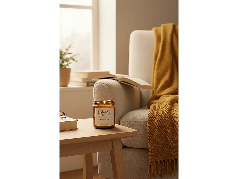 Bougie Parfumée Adam & Ève 200g Cire Soja Artisanale 40h