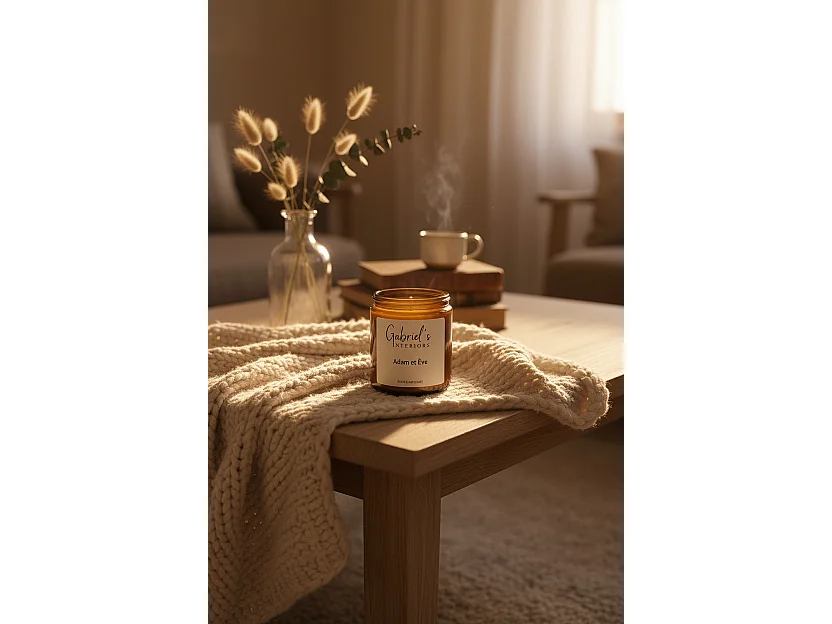 Bougie Parfumée Adam & Ève 200g Cire Soja Artisanale 40h