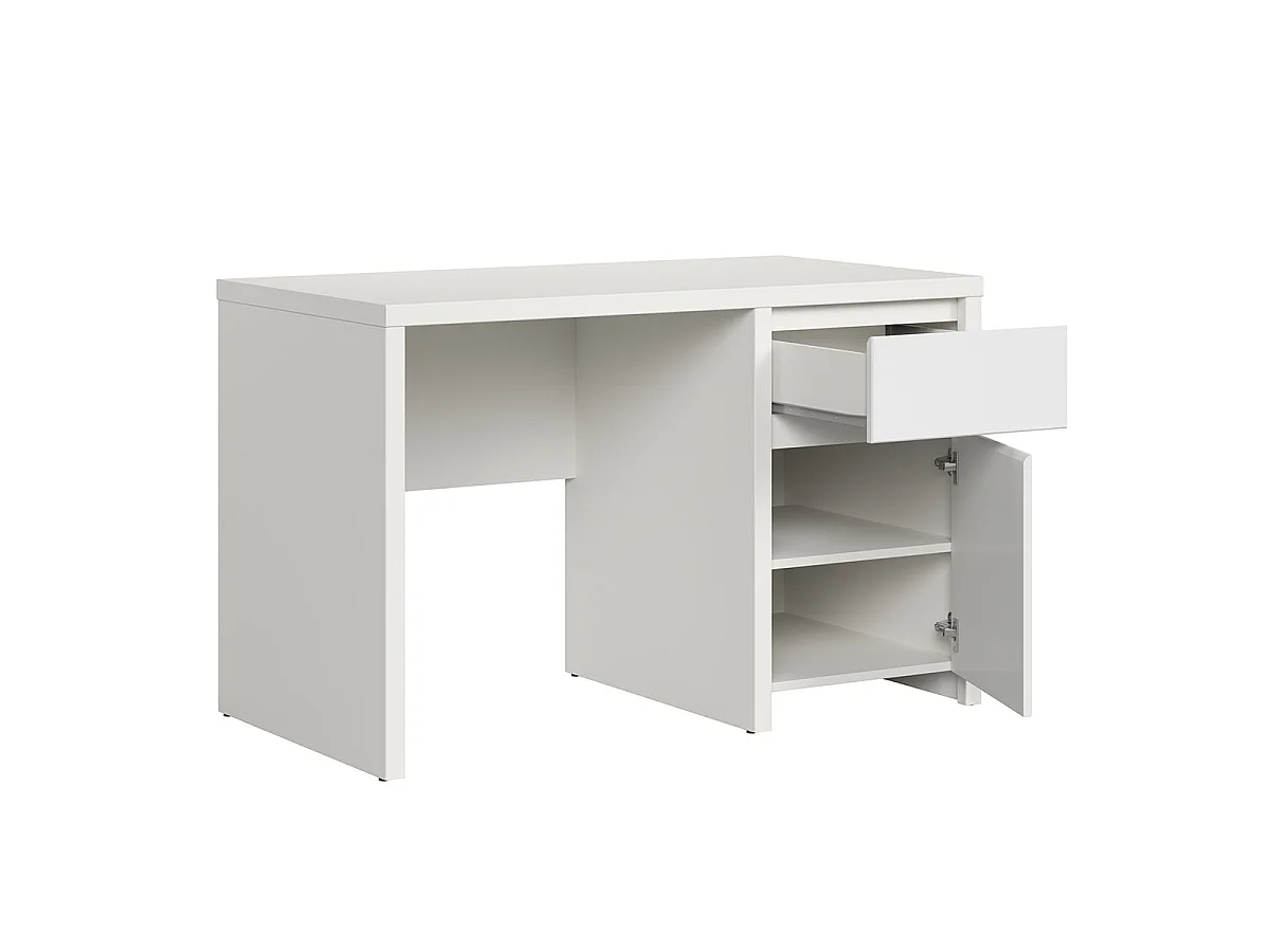 Bureau 1 porte 1 tiroir Soren Blanc