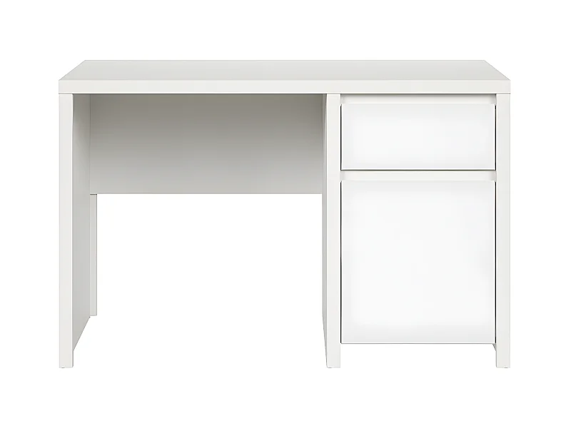 Bureau 1 porte 1 tiroir Soren Blanc
