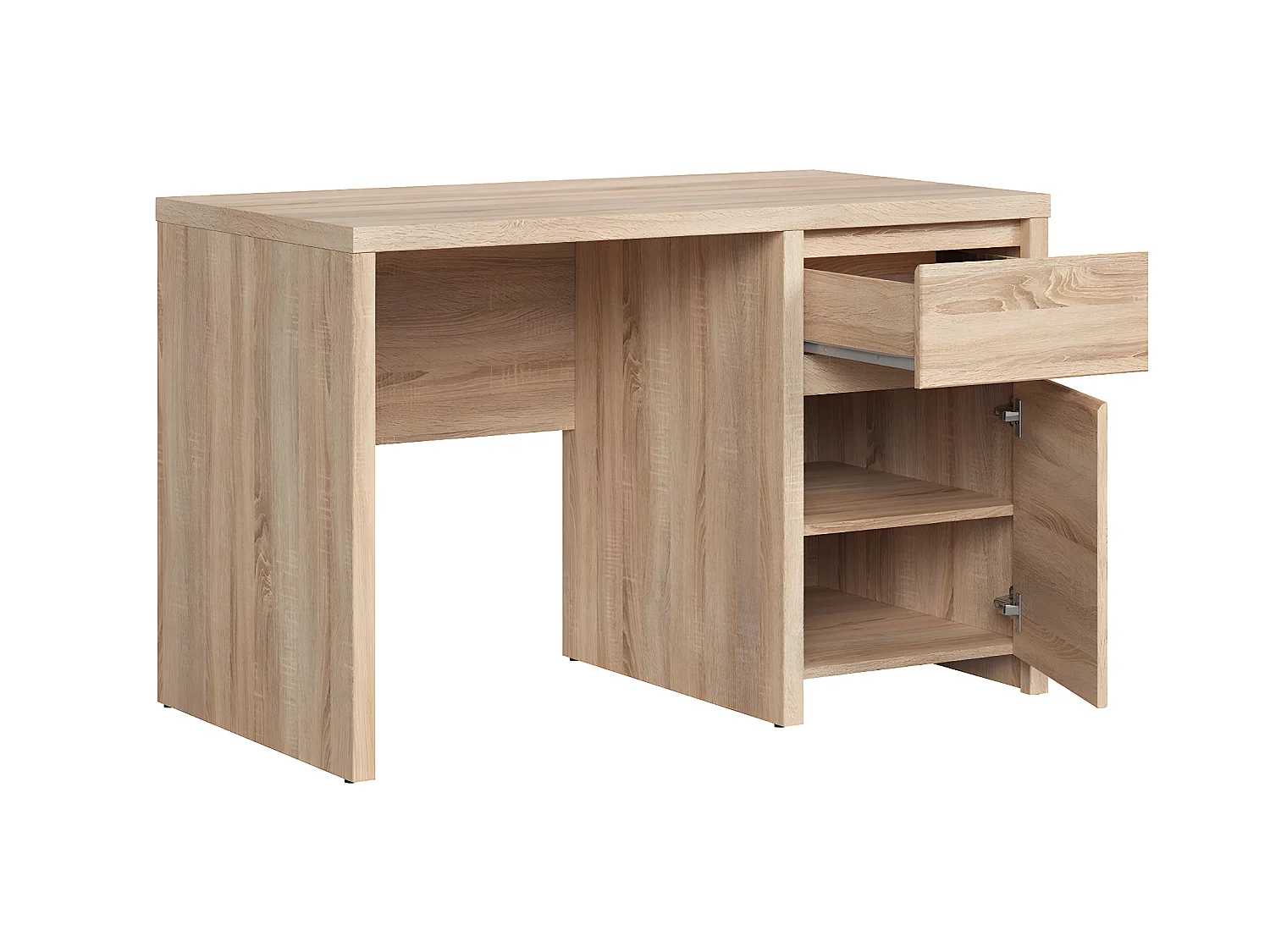 Bureau 1 porte 1 tiroir Soren Bois
