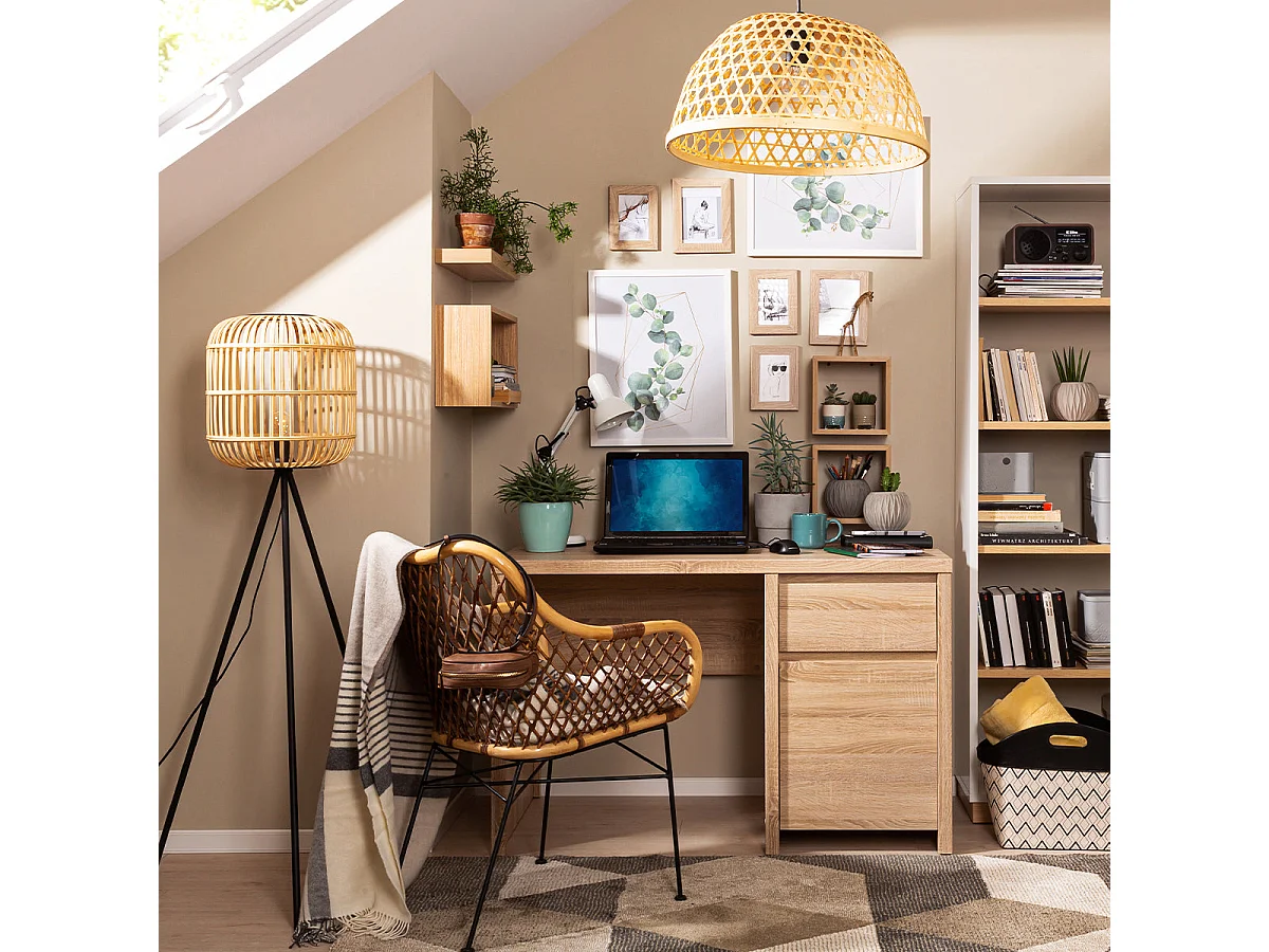 Bureau 1 porte 1 tiroir Soren Bois