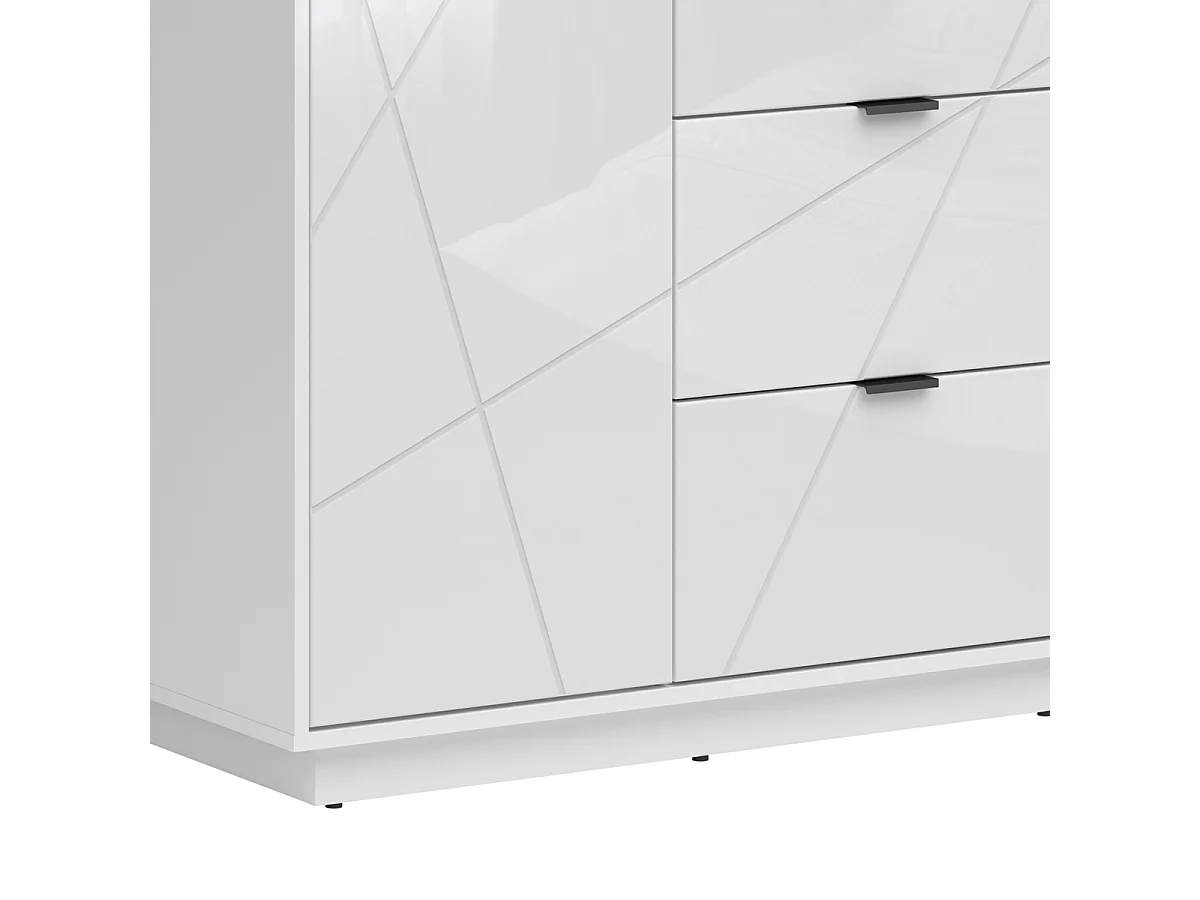 Armadio 2 ante 2 cassetti Sven bianco 201cm