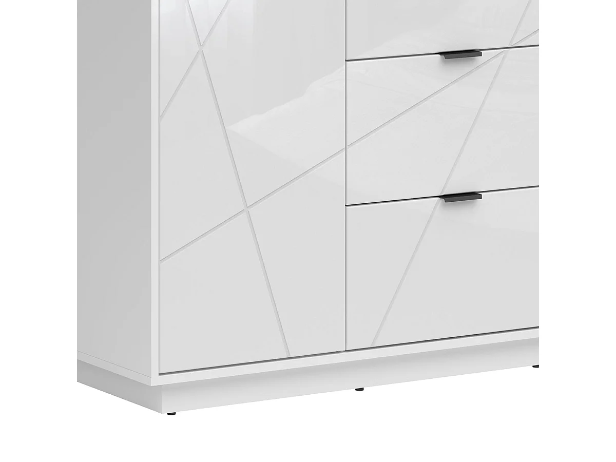 Schrank 2 Türen 2 Schubladen Sven Weiß