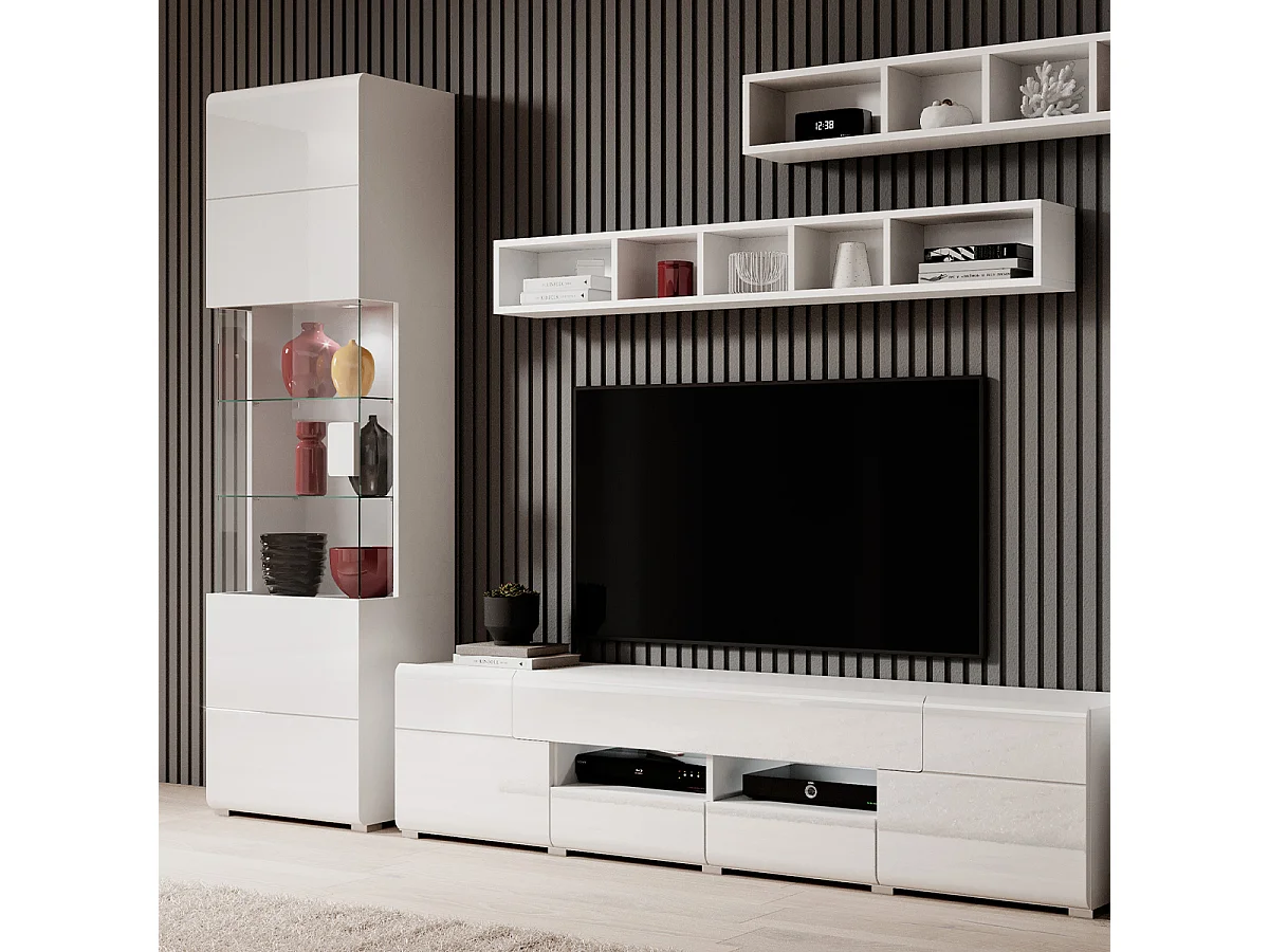 1-deurs vitrine met LED Jules White