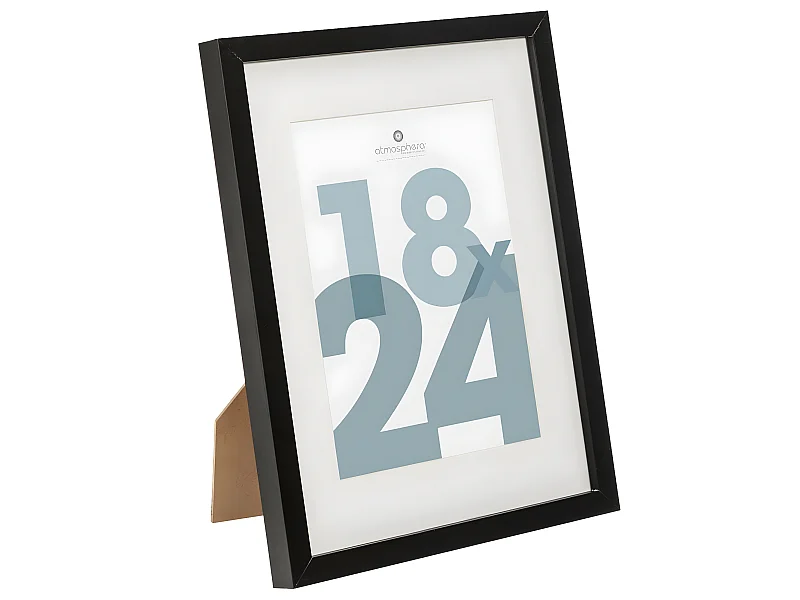 Cadre photo en Bois Noir pour Photo 18 x 24 cm