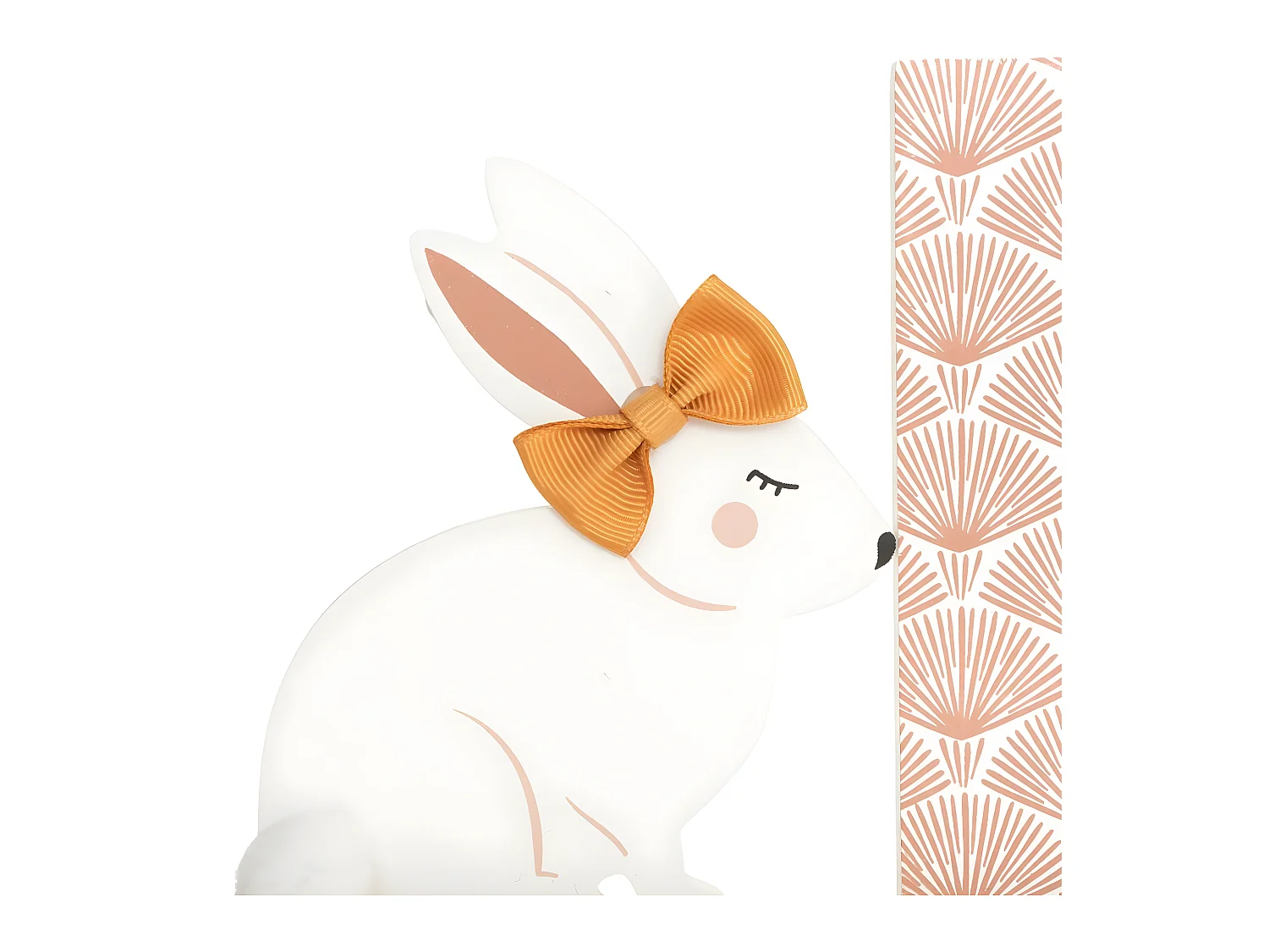 Cadre Photo à poser déco Lapin en Bois et Verre pour Photo 10x15 cm