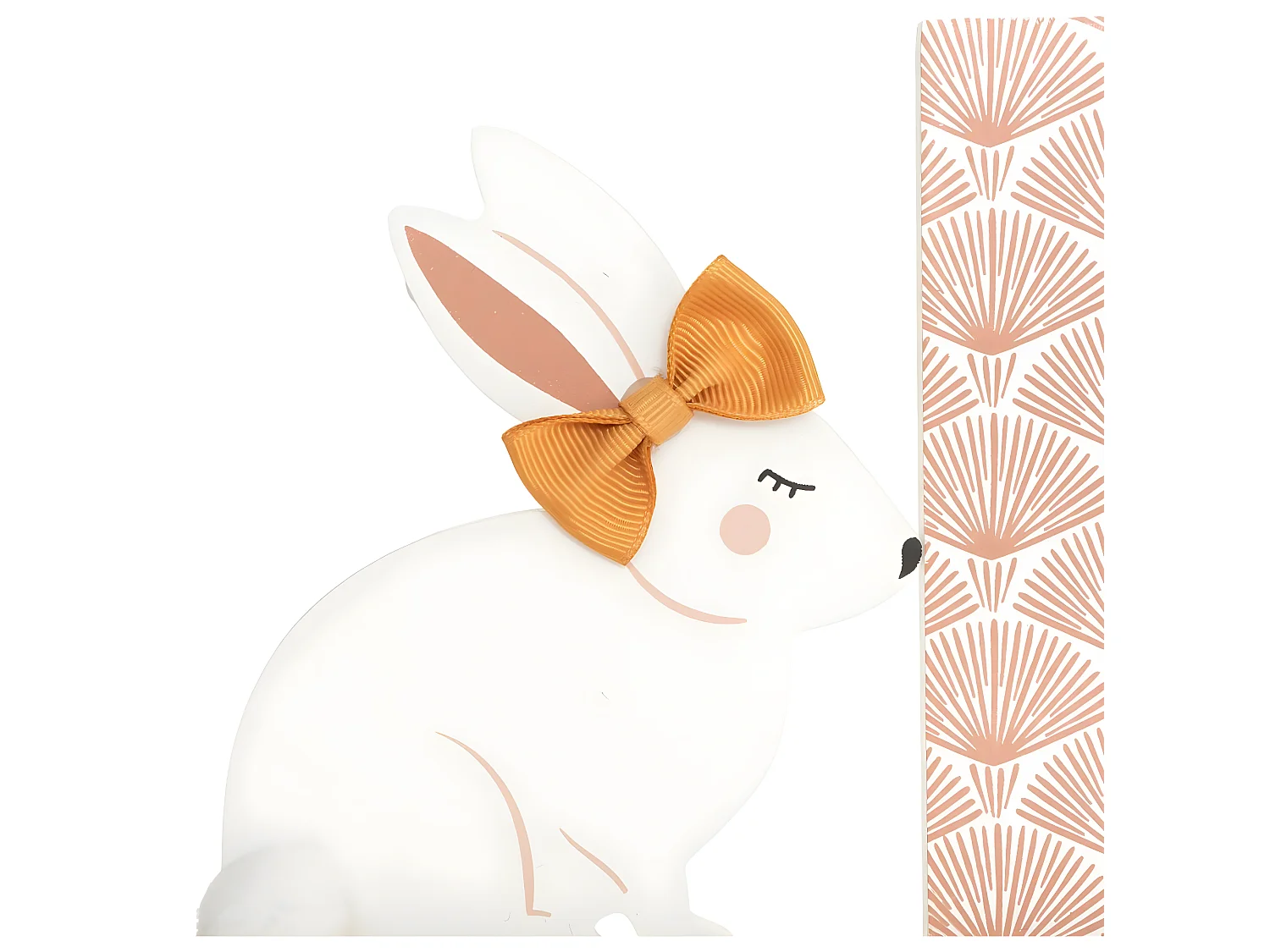 Cadre Photo à poser déco Lapin en Bois et Verre pour Photo 10x15 cm