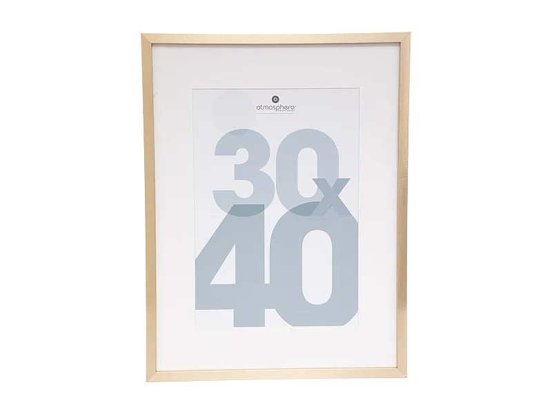 Cadre photo en Bois Doré pour Photo 30 x 40 cm