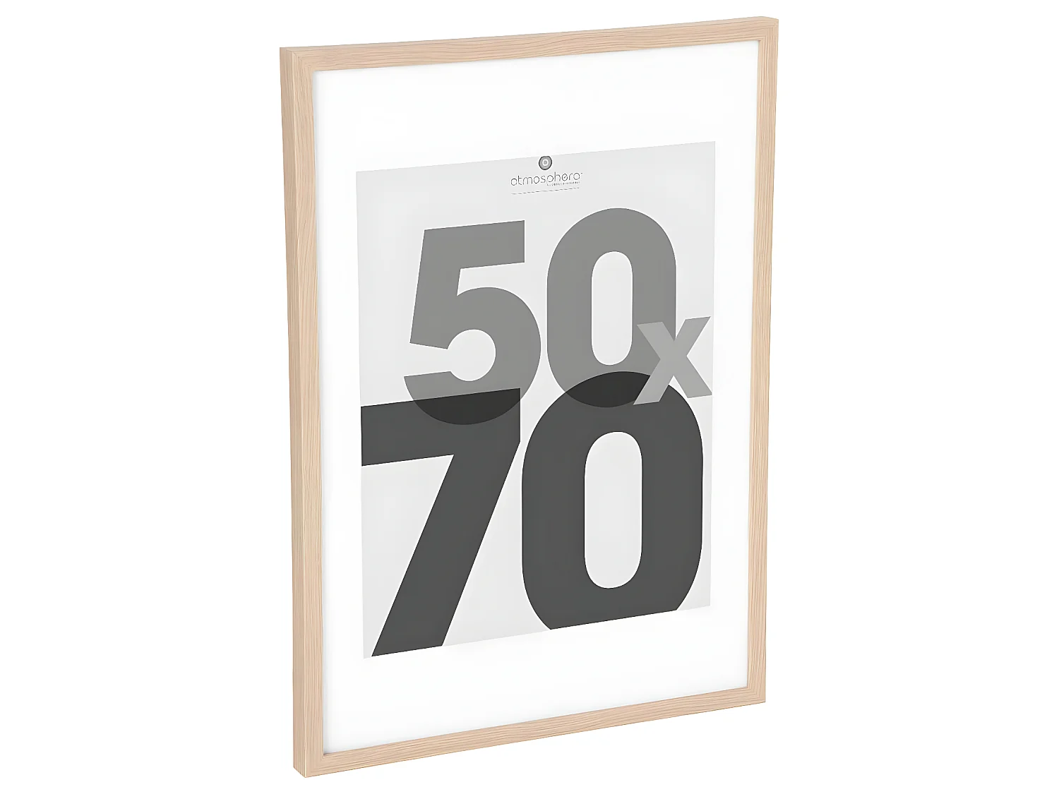 Cadre Photo Beige Naturel pour Photo 50 x 70 cm