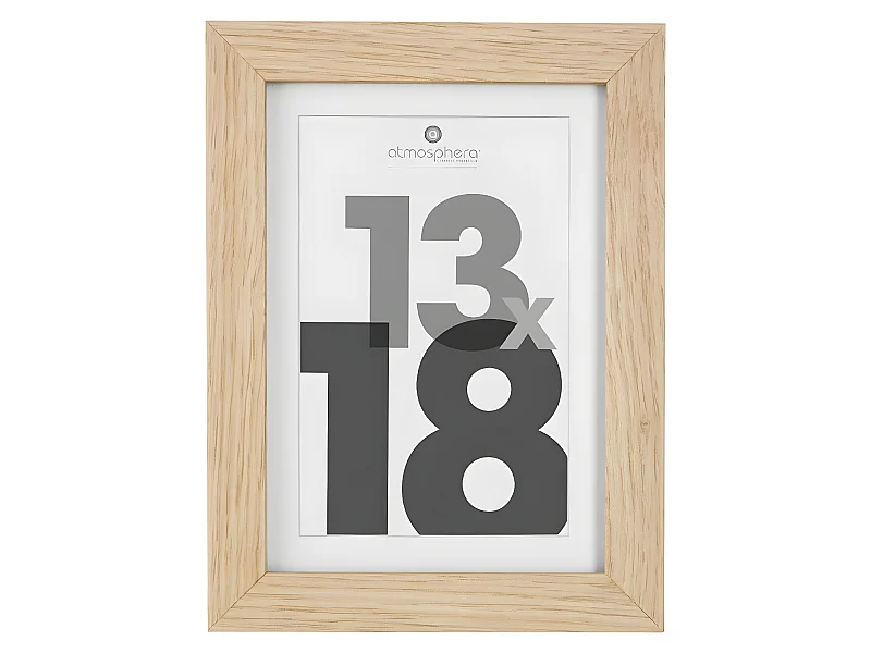 Cadre photo en Bois Naturel pour Photo 13 x 18 cm
