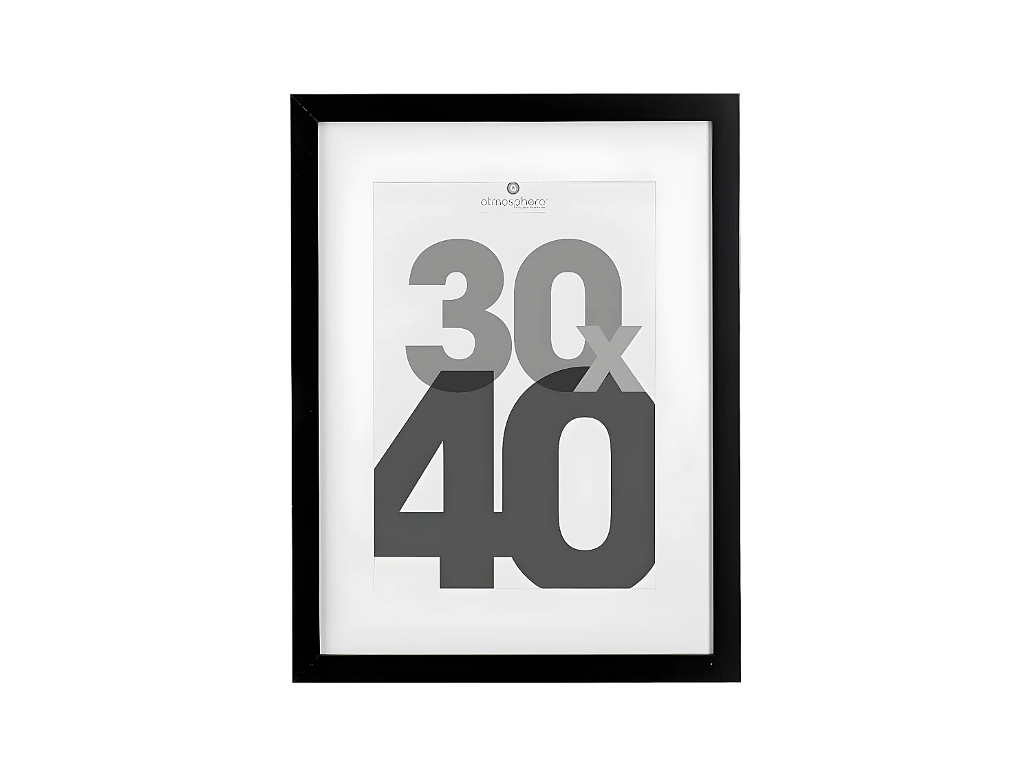 Cadre photo en Bois Noir pour Photo 30 x 40 cm