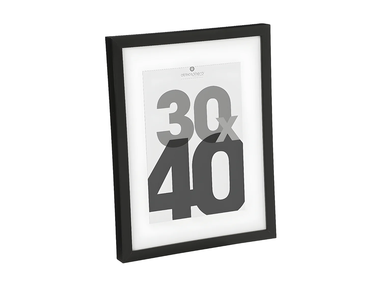Cadre photo en Bois Noir pour Photo 30 x 40 cm