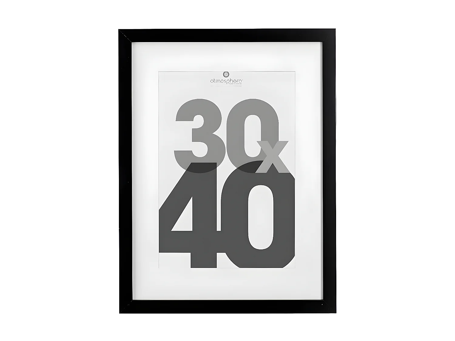 Cadre photo en Bois Noir pour Photo 30 x 40 cm