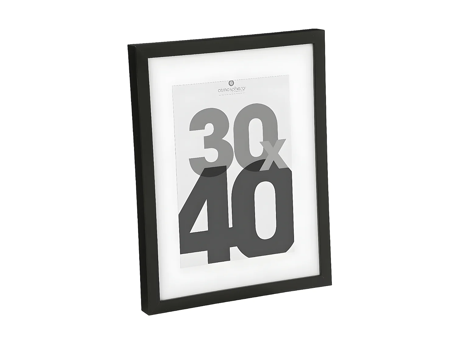 Cadre photo en Bois Noir pour Photo 30 x 40 cm