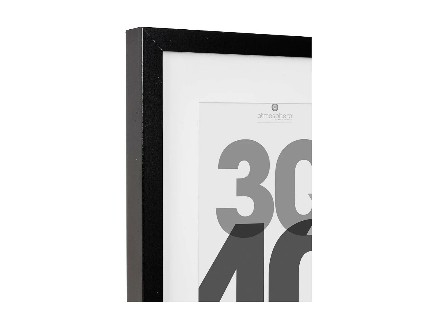 Cadre photo en Bois Noir pour Photo 30 x 40 cm