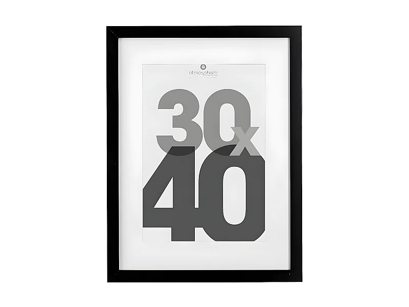 Cadre photo en Bois Noir pour Photo 30 x 40 cm