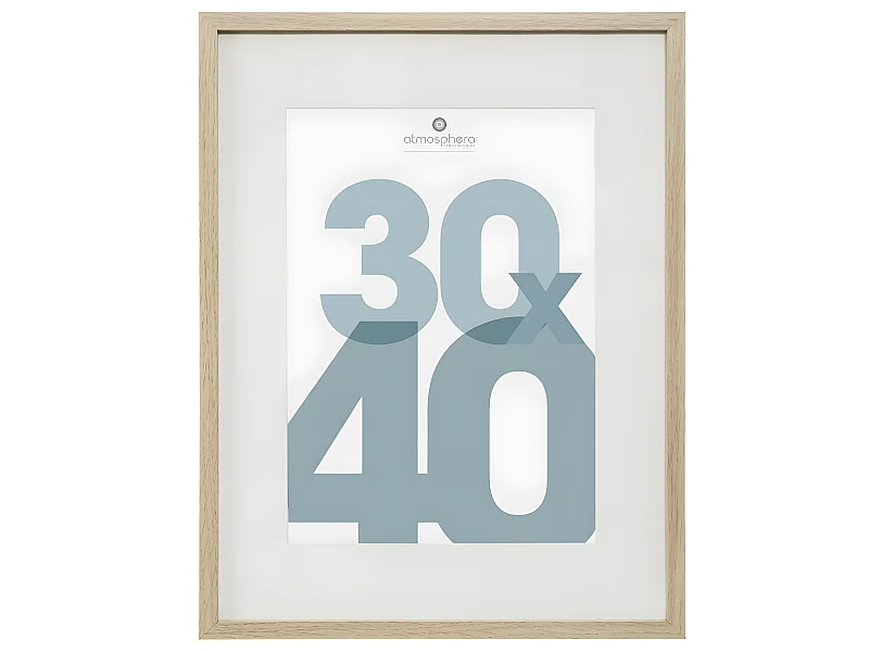 Cadre photo en Bois Naturel pour Photo 30 x 40 cm