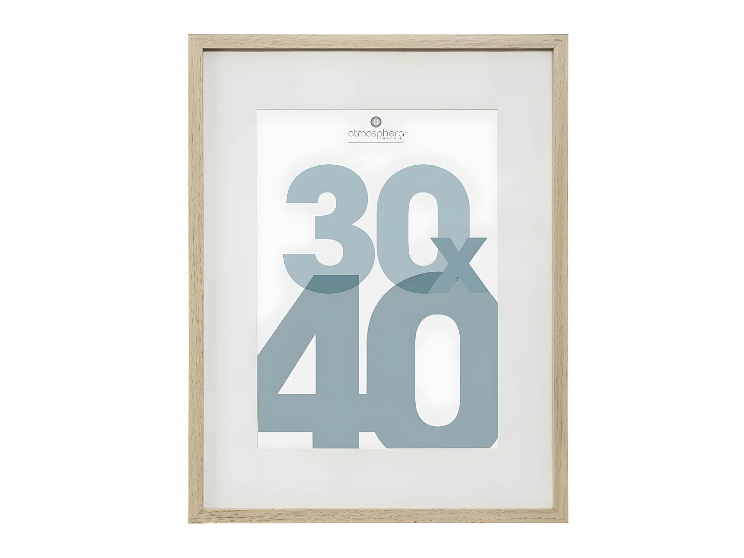 Cadre photo en Bois Naturel pour Photo 30 x 40 cm