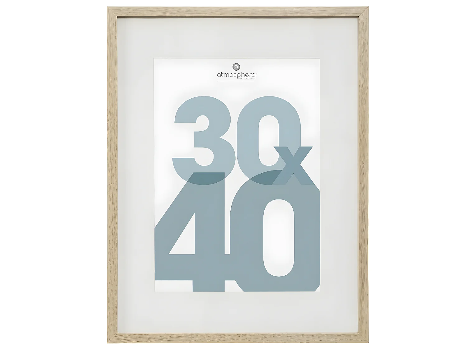 Cadre photo en Bois Naturel pour Photo 30 x 40 cm