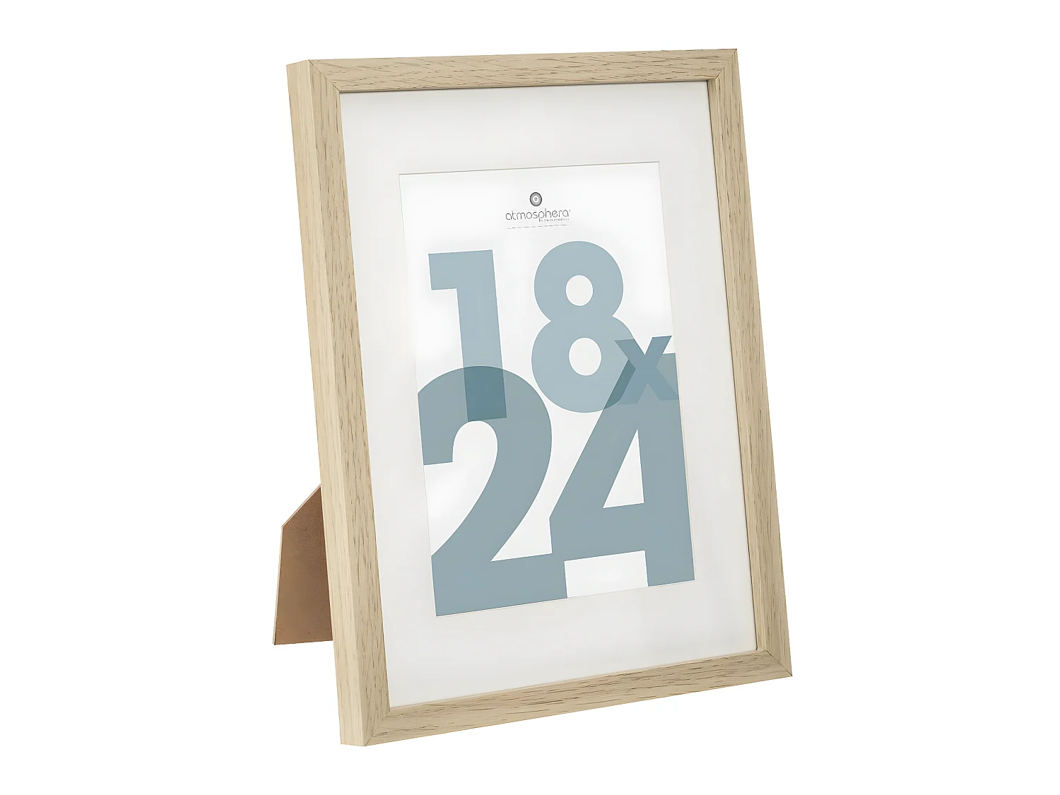 Cadre photo en Bois Naturel pour Photo 18 x 24 cm