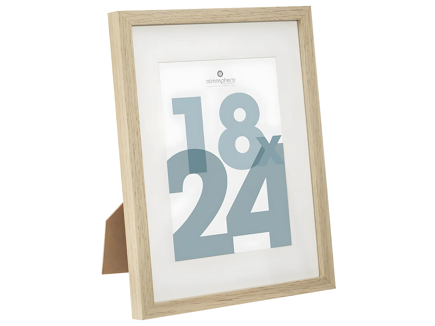 Cadre photo en Bois Naturel pour Photo 18 x 24 cm