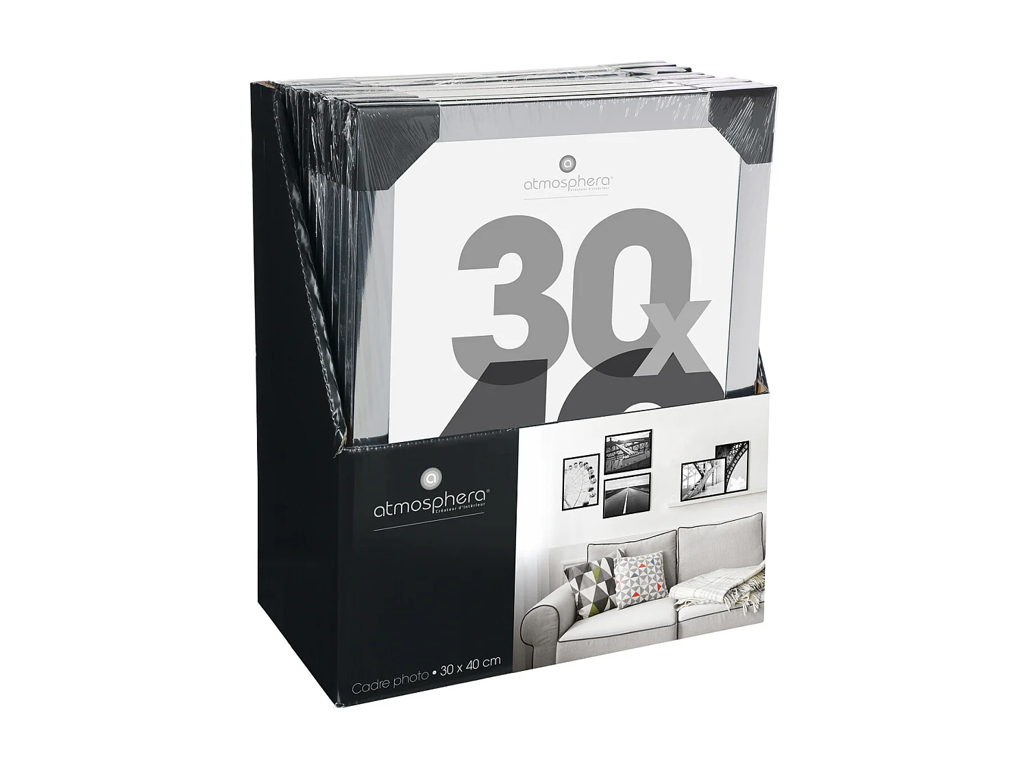 Cadre photo Argent pour Photo 30 x 40 cm