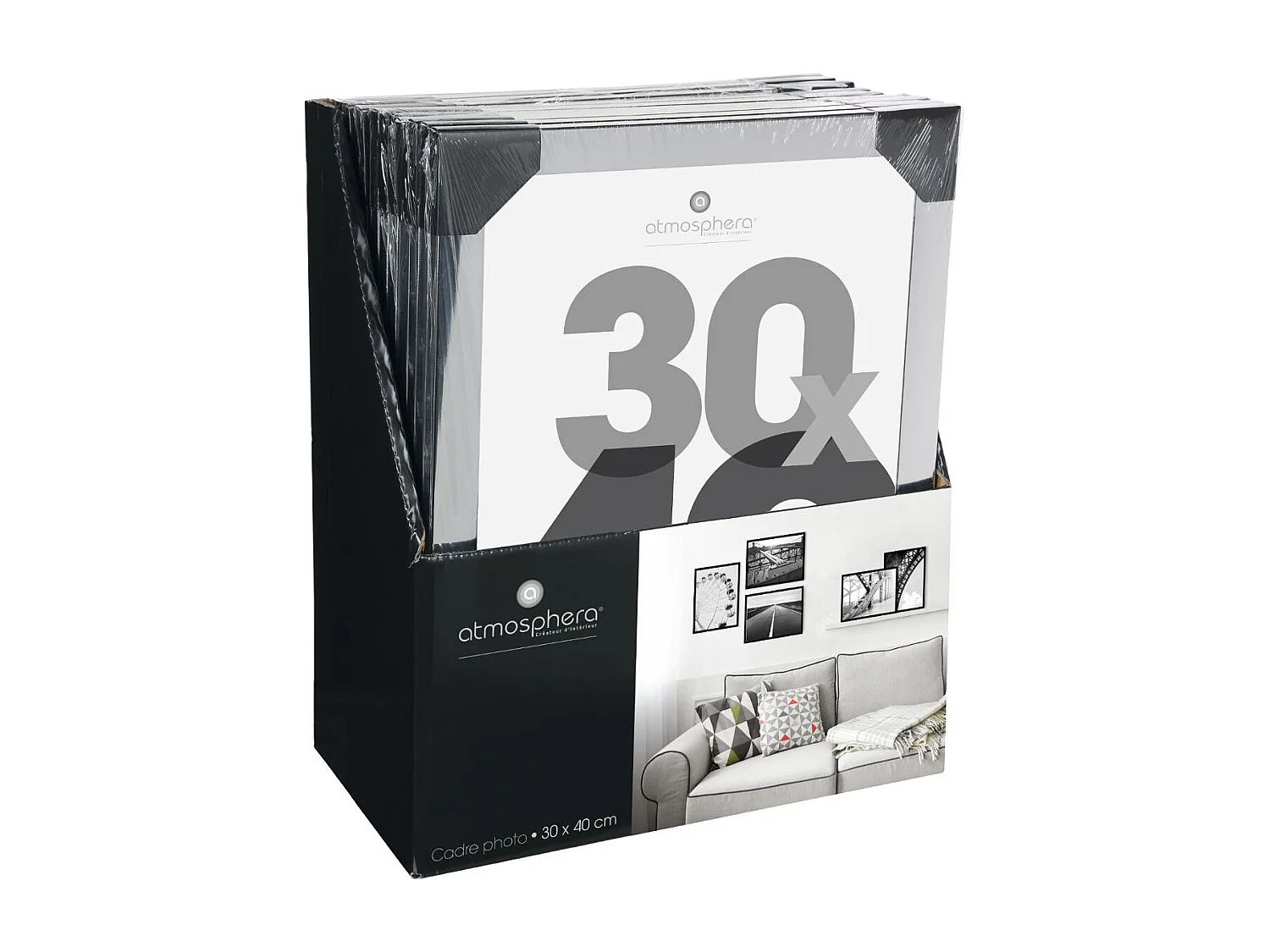 Cadre photo Argent pour Photo 30 x 40 cm