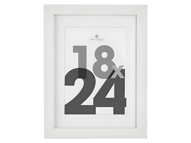 Cadre photo en Bois Blanc pour Photo 18 x 24 cm