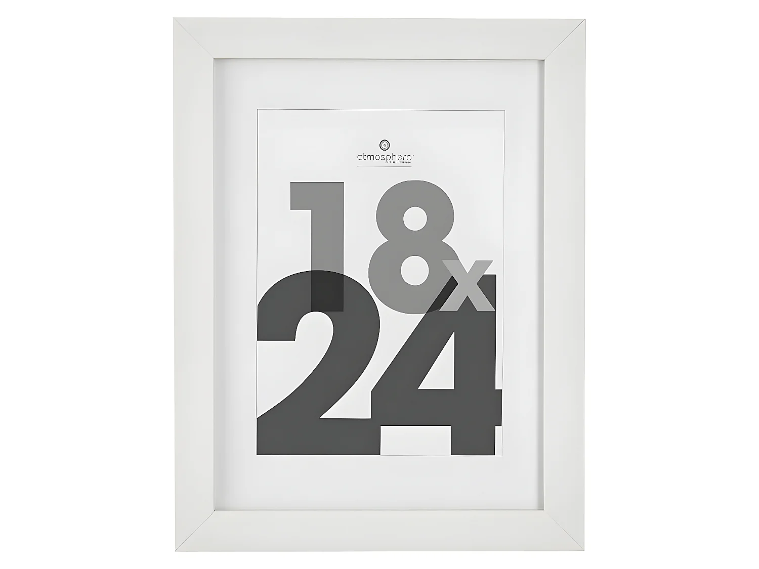 Cadre photo en Bois Blanc pour Photo 18 x 24 cm