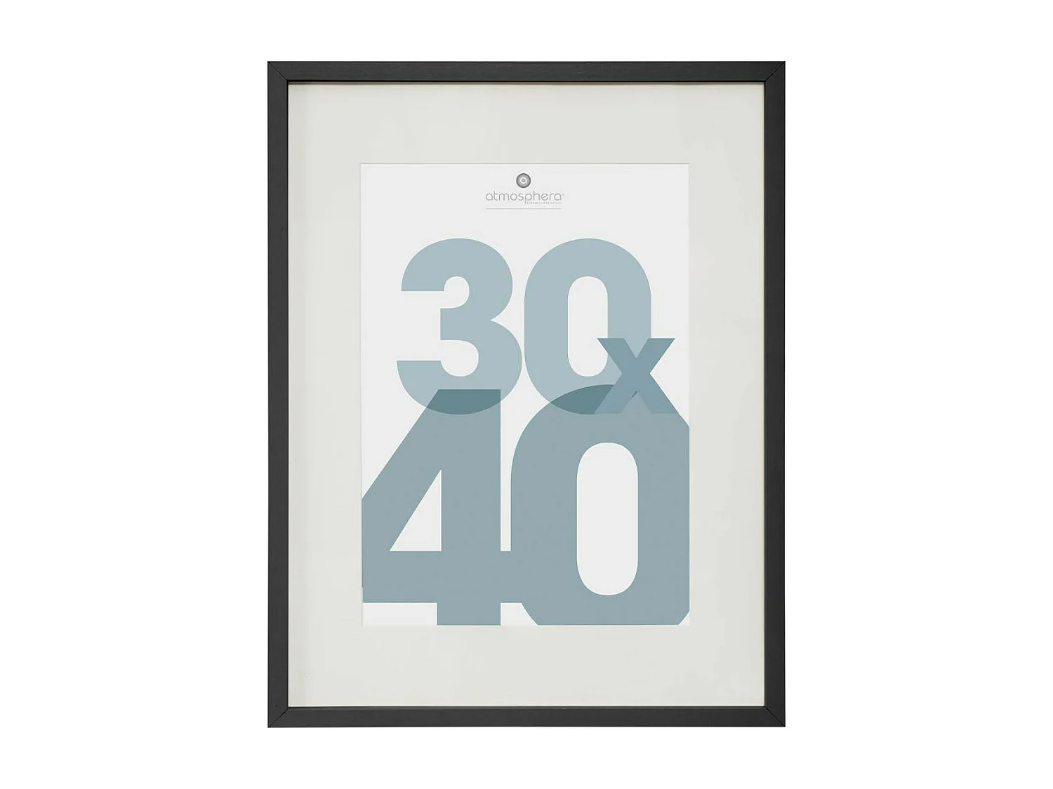 Cadre photo en Bois Noir pour Photo 30 x 40 cm