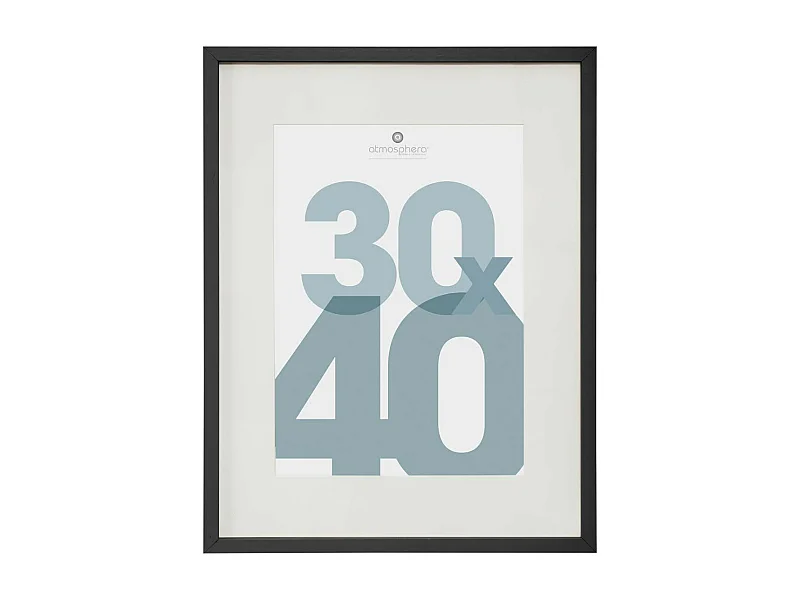 Cadre photo en Bois Noir pour Photo 30 x 40 cm