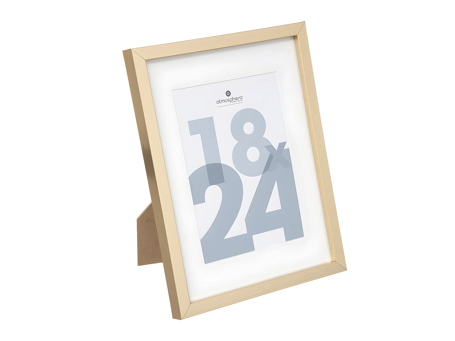 Cadre Photo en Bois Doré pour Photo 18 x 24 cm