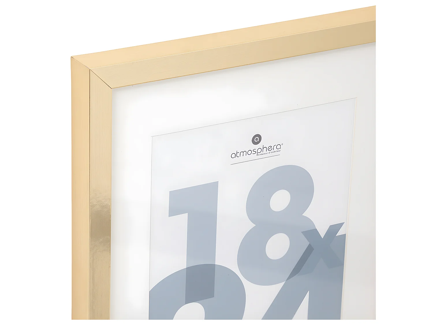 Cadre Photo en Bois Doré pour Photo 18 x 24 cm