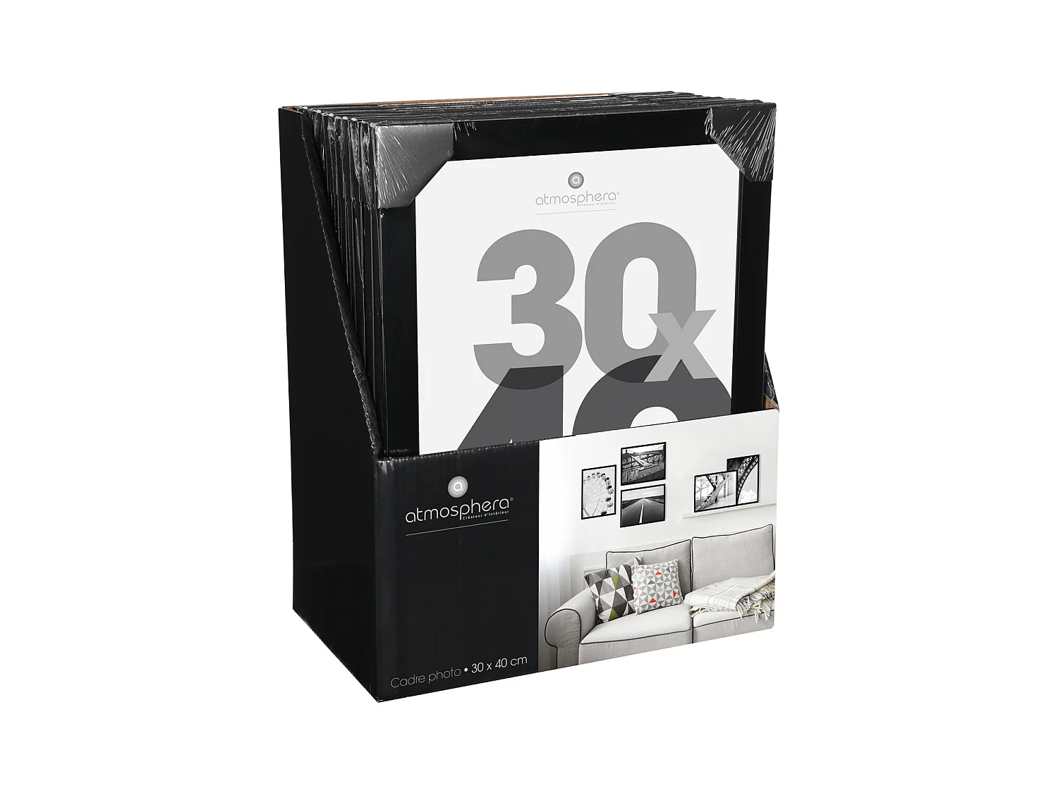 Cadre photo Noir pour Photo 30 x 40 cm