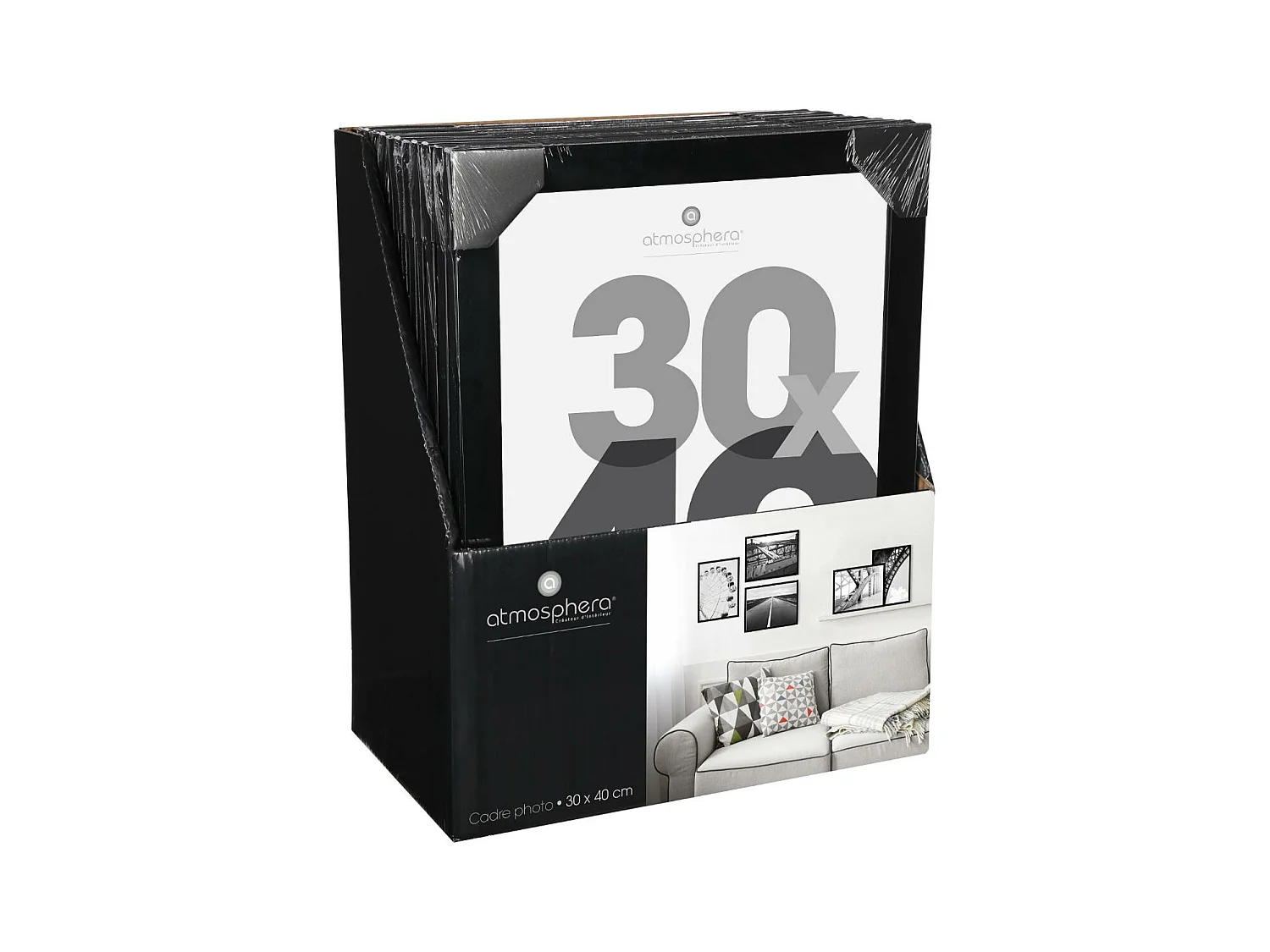 Cadre photo Noir pour Photo 30 x 40 cm