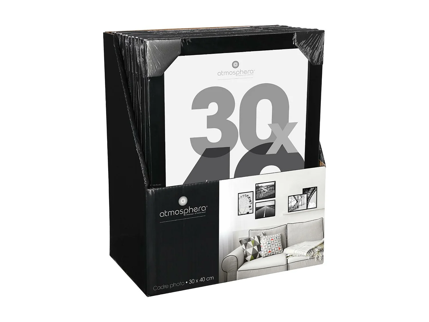 Cadre photo Noir pour Photo 30 x 40 cm