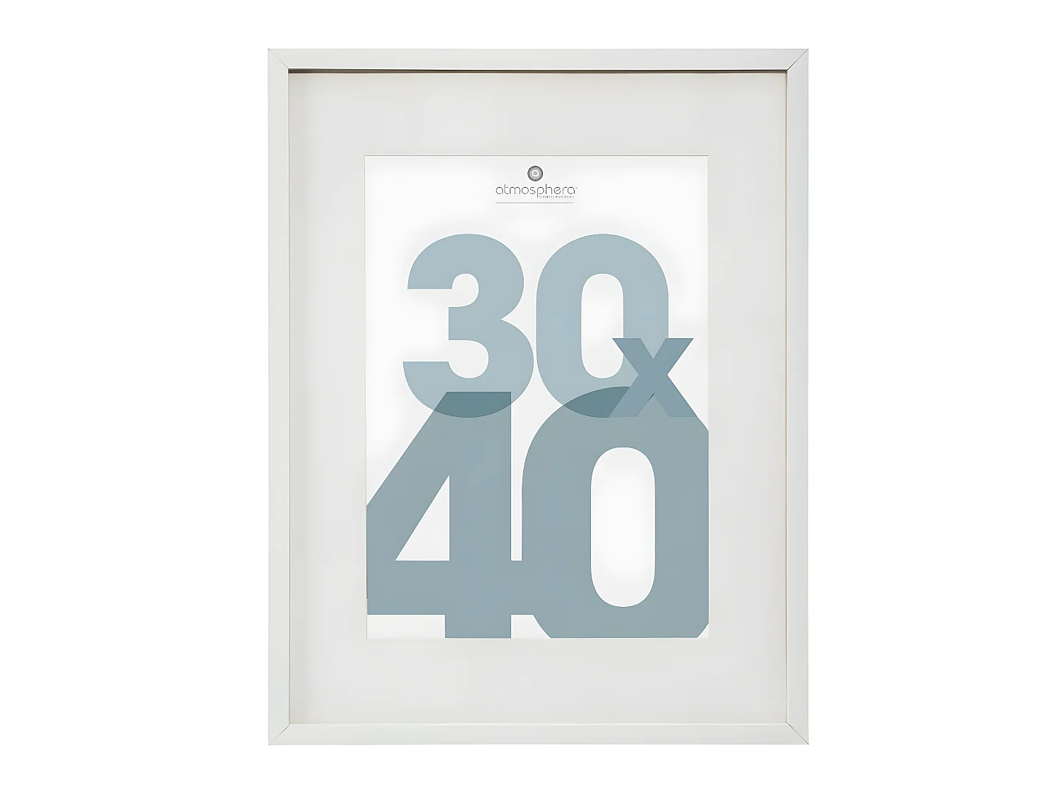 Cadre photo en Bois Blanc pour Photo 30 x 40 cm